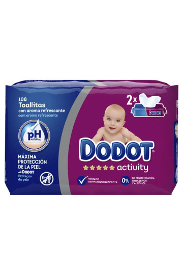 Dodot Activity Wipes 108 Units