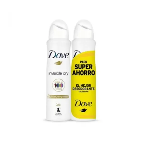 Dove Invisible Dry Deodorant Spray 2x200ml