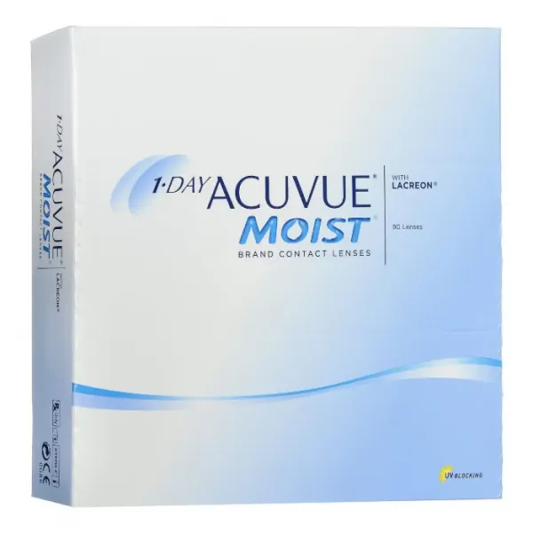 Acuvue Moist Contact Lenses 1 Day Replacement -4.00 BC/8.5 90 Units
