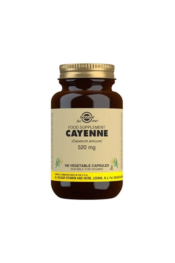 Solgar Cayenne 520mg 100 Capsules