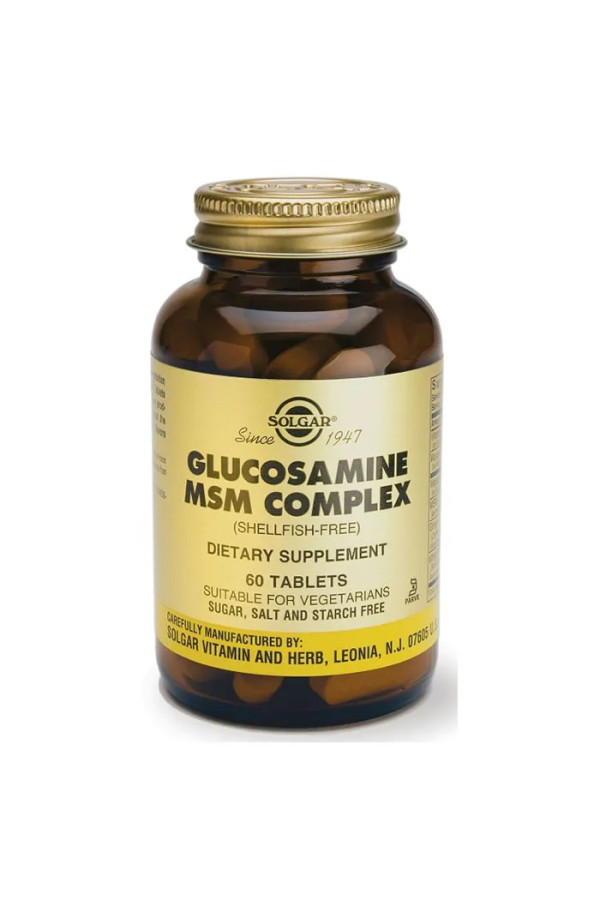 Solgar Glucosamine Msm Complex 60 Tablets