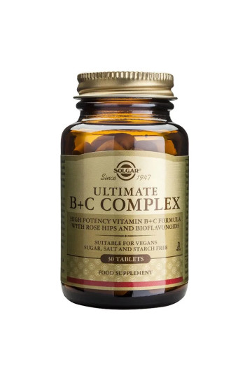 Solgar Ultimate B+C Complex 30 Tablets