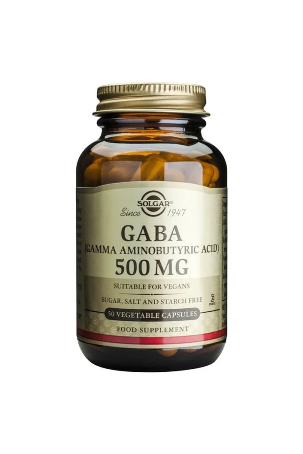 Solgar Gaba 500mg 50 Capsules
