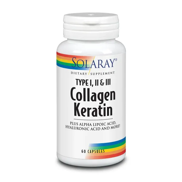 Solaray Collagen Keratin 60 Caps