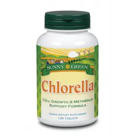Solaray Chlorella 1500 Mg 120 Comp Sunny Green