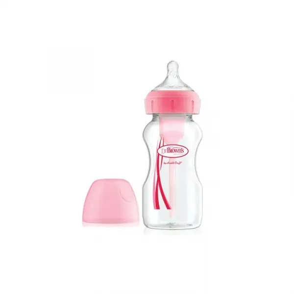 Dr. Brown's Biberón Options Boca Ancha Rosa 270ml