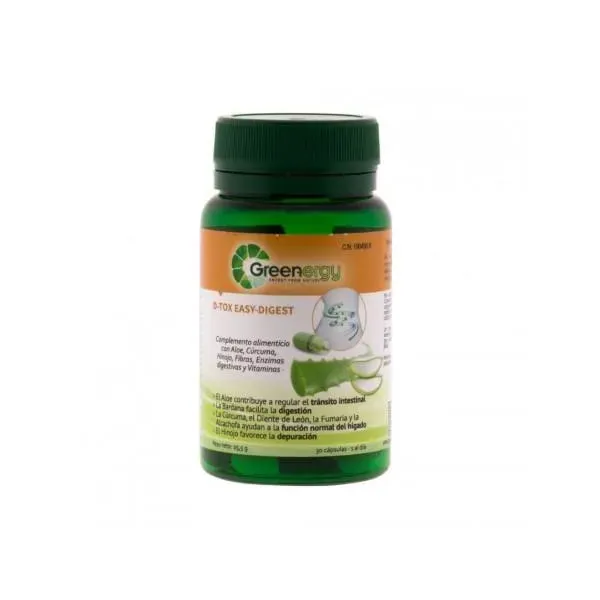 D-Tox Easy Digest 30 Capsulas Greenergy