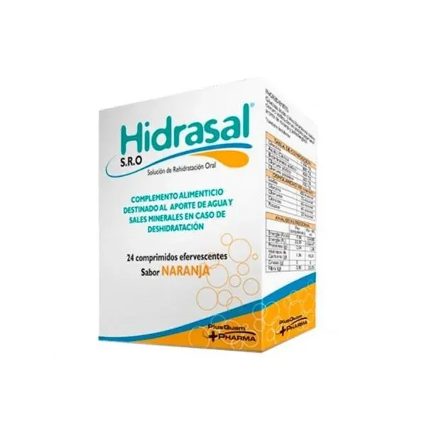 Hidrasal Complemento Alimenticio 24 Comprimidos Efervescentes Plusquam Pharma
