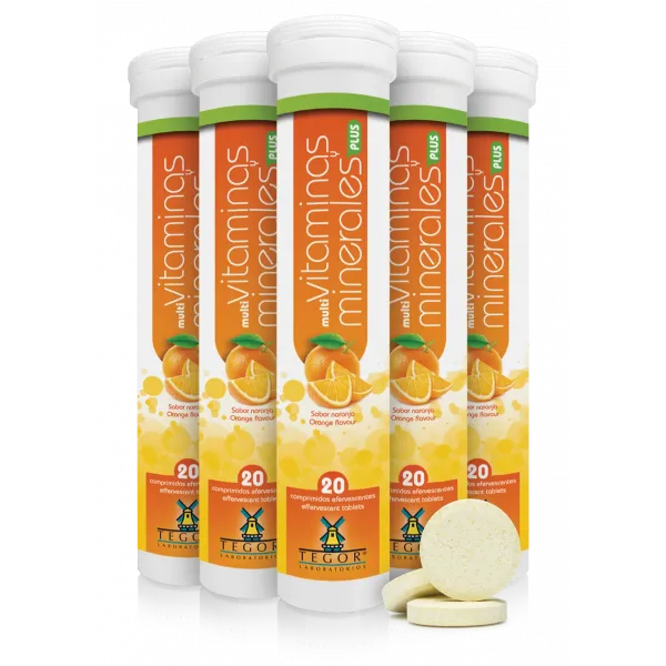 Tegor Multivitaminas Minerales 20 Comp Efervescentes