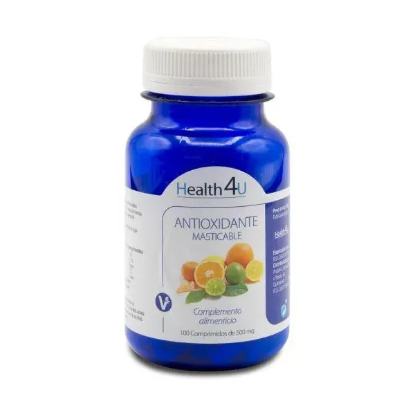 H4u Antiox Masticable 100 Comprimidos De 500 Mg