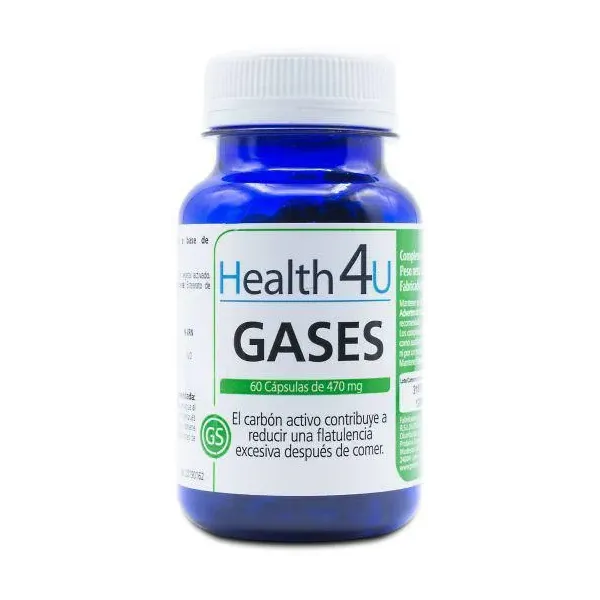 H4u Gases 60 Cápsulas De 470 Mg