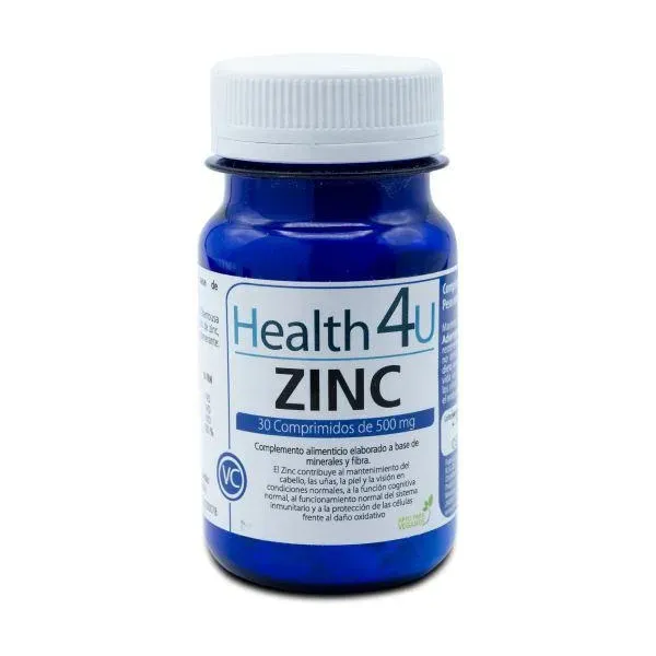 H4u Zinc 30 Comprimidos De 500 Mg