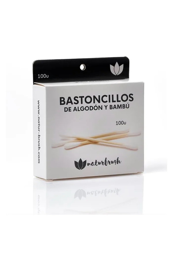 Naturbrush Bastoncillos De Algodón Y Bambú