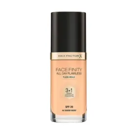 Max Factor Facefinity 3 In 1 Primer, Concealer & Foundation Spf20 44 Warm Ivory 30ml