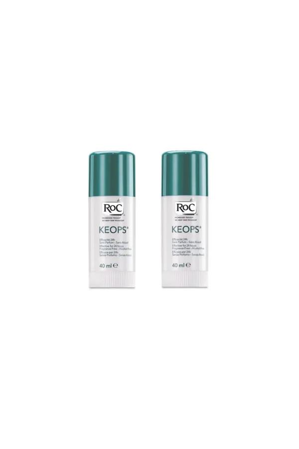 Roc Keops Stick Deodorant 2x40ml
