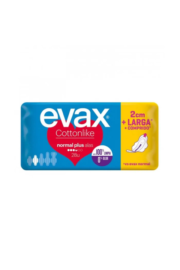 Evax Cottonlike Normal Plus Wings 28 Units