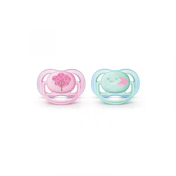 Avent 2 Ultra Air Silicone Pacifiers 0-6 Months