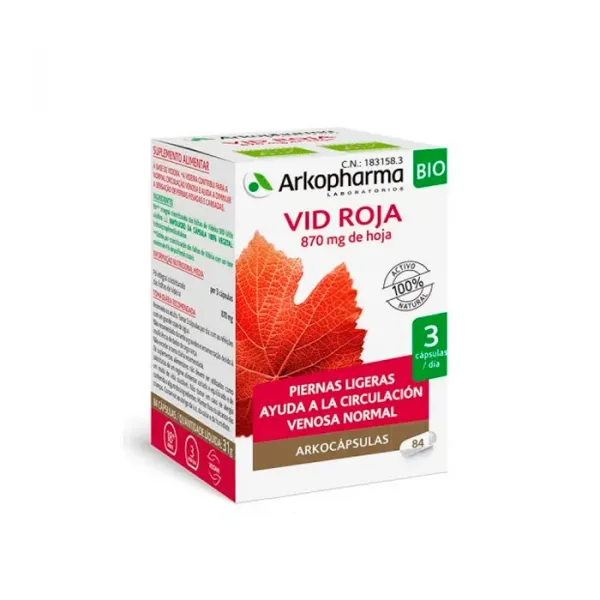 Arkopharma Red Vine 84 Capsules 