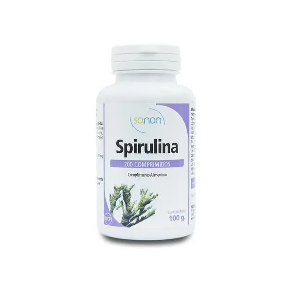 Sanon Spirulina 200 Comprimidos De 500 Mg