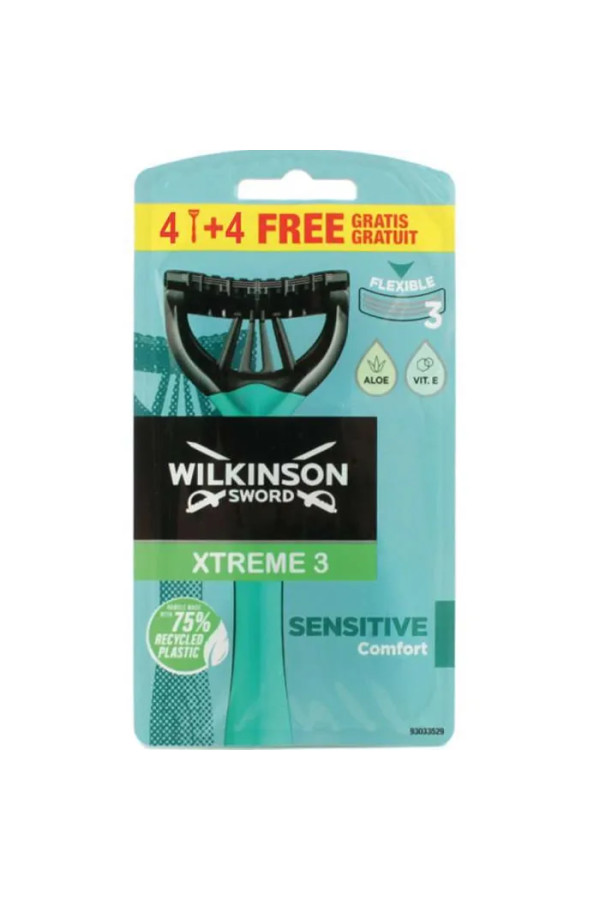 Wilkinson Extreme3 Disposable Razor 8 Units