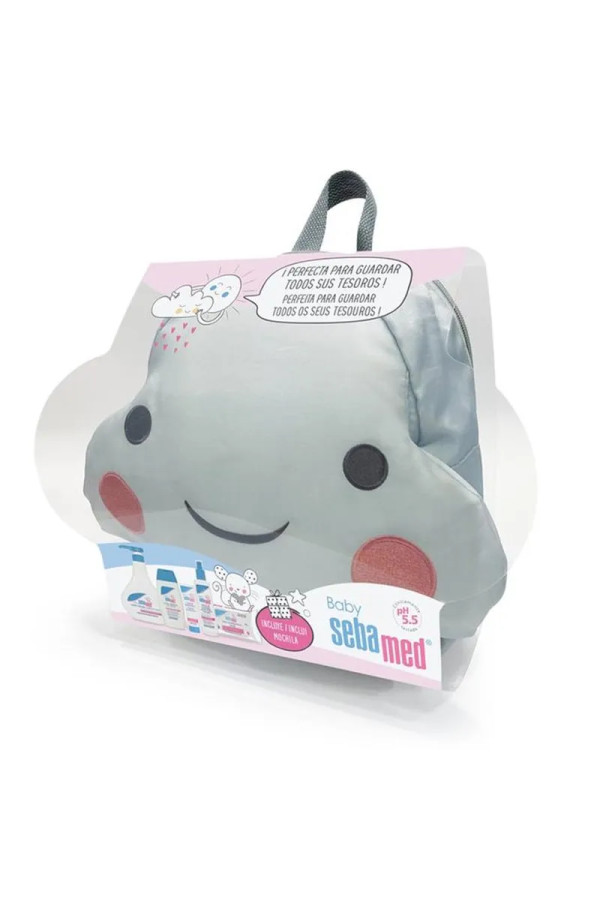 Sebamed Baby Clouds Backpack Set 6 Pieces
