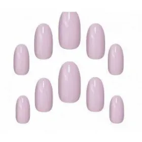 Elegant Touch Polished Colour 24 Nails With Glue Oval Mave Madness