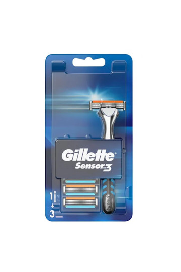 Gillette Sensor3 Razor + 3 Refills