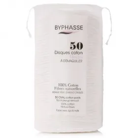 Byphasse Discos Algodón Ovales Desmaquillantes 50 U