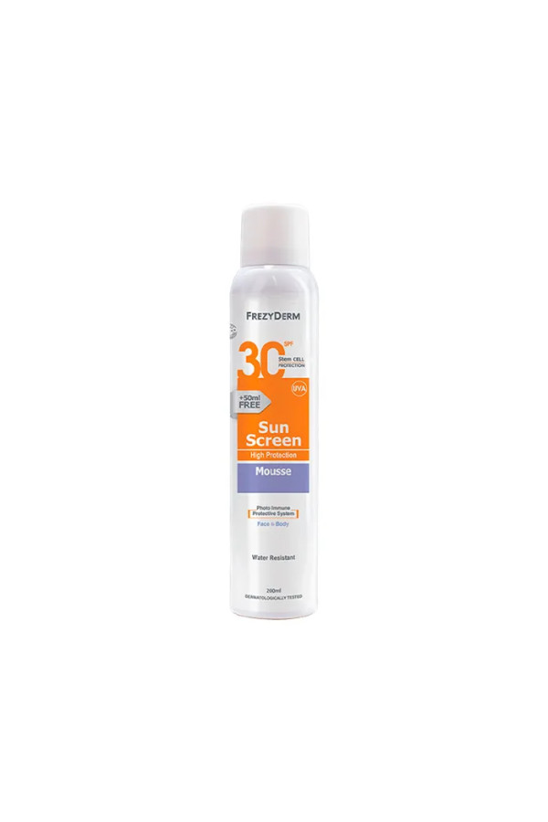Frezyderm Sun Screen Mousse Spf30+ 200ml