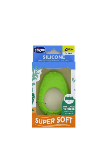 Chicco Supersoft Avocado Teether 2M+