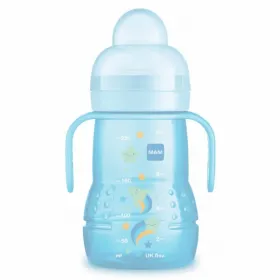 Mam Trainer Glass-baby bottle 220ml Blue Color 4M+