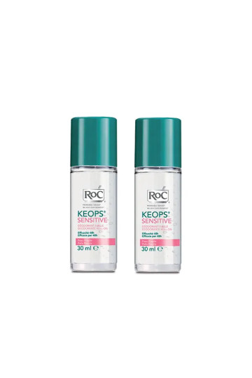 Roc Keops Sensitive Roll On Deodorant 2x30ml