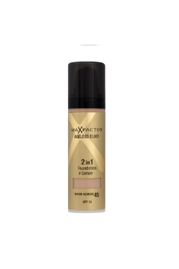 Max Factor Ageless Elixir Miracle Foundation 45 Warm Almond 