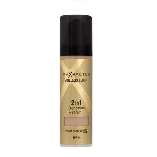 Max Factor Ageless Elixir Miracle Foundation 45 Warm Almond 