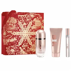 Carolina Herrera 212 Vip Rose Eau De Perfume Spray 80ml Set 3 Pieces