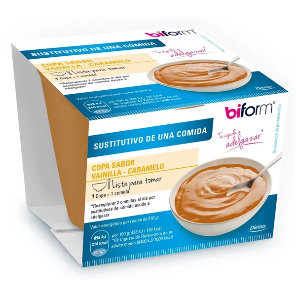 Biform Copa Vainilla-Caramelo 210 Grs