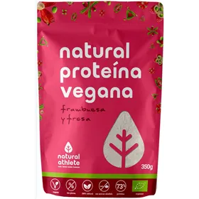 Natural Athlete Proteina Vegana Fresa y Frambuesa Bio 350g