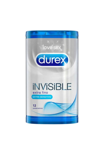 Durex Invisible Extra Thin Condoms 12 Unit