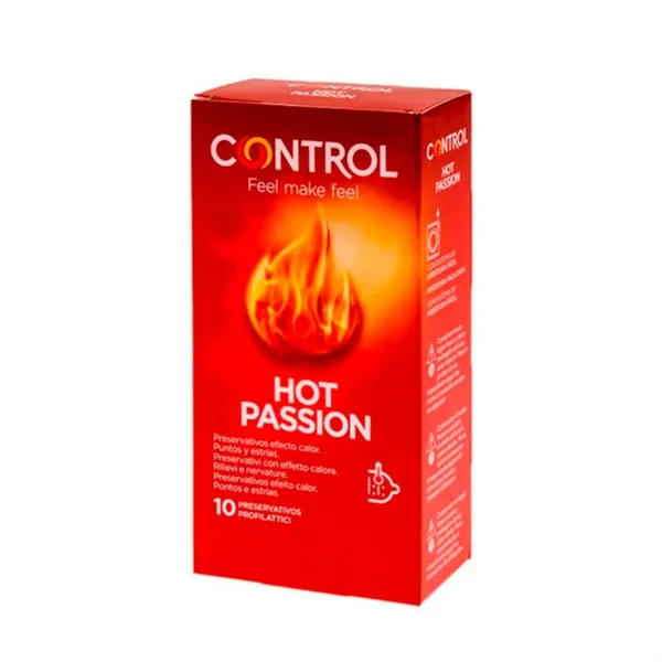 Control Hot Passion Condoms Warming Effect 10U