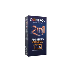 Finissimo Control 2 In 1 Condom/Lubricant 6 Units