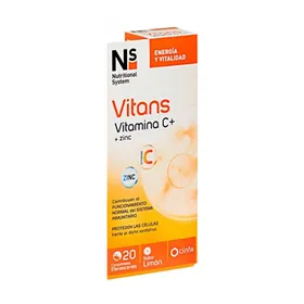 Ns Vitans Vitamin C + Zinc 20Effervescent Tablets Lemon Flavor