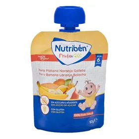 Nutribén Fruit & Go! Pear, Banana, Orange, And Biscuit 90g