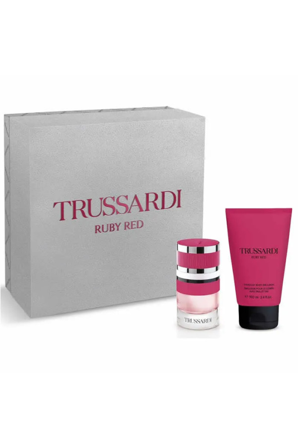 Trussardi Ruby Red Eau De Perfume Spray 60ml Set 2 Pieces