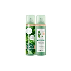 Klorane Purifying Dry Shampoo Nettle Dark Hair 2x150ml