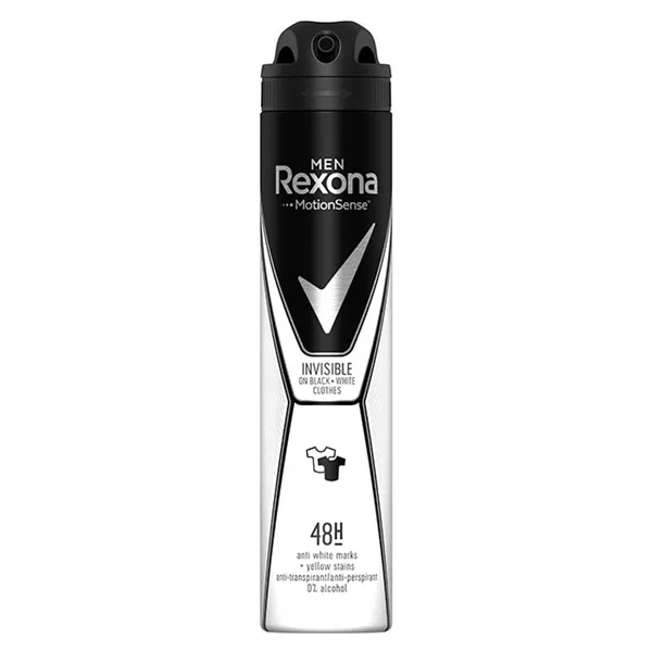 Rexona Men Motion Sense Deodorant Invisible Black & White Spray 200ml