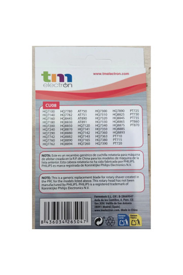 Shaving Head TM Electron