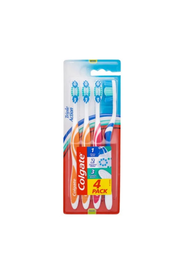Colgate Triple Action Toothbrush 4 Units