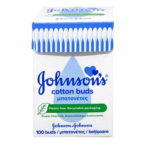 Johnson's Johnsons Cotton Bastoncillos Pack 100un