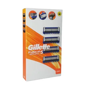 Gillette Fusion Sport 5 Recambio Cuchillas Pack 4un