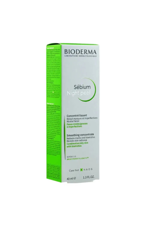 Boderma Sebium Night Peel Smoothing Concentrate 40ml